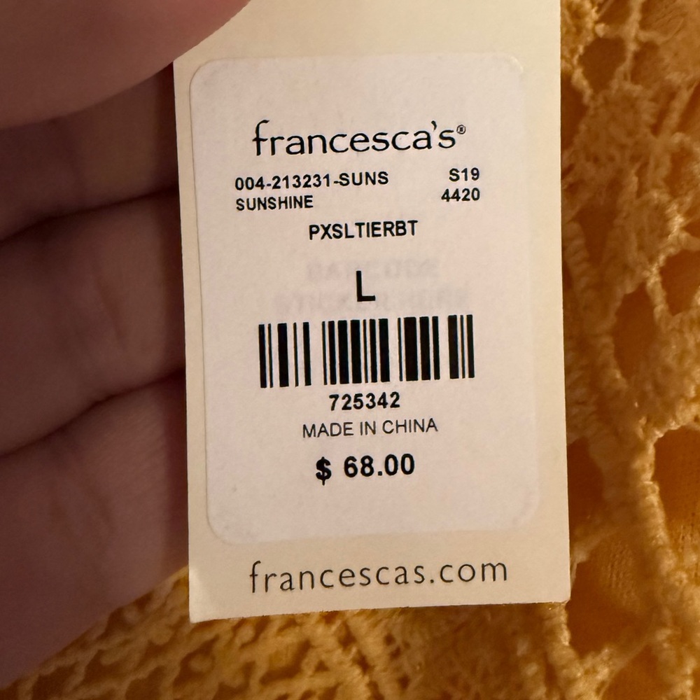 Francesca’s vneck ruffle dress - Picture 2 of 2